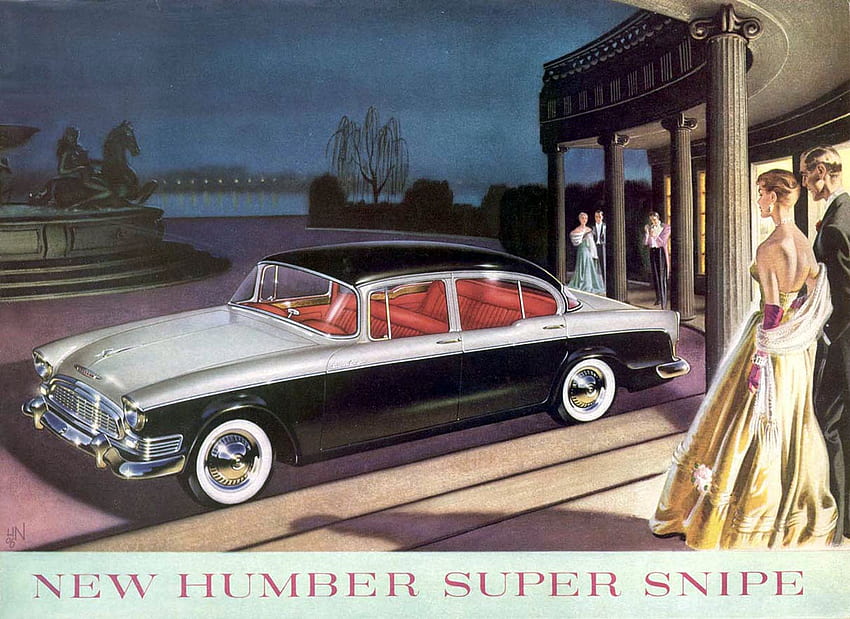 HUMBER SUPER SNIPE 1957 ย้อนยุค วินเทจ รถยนต์ ซังกะตาย วอลล์เปเปอร์ HD