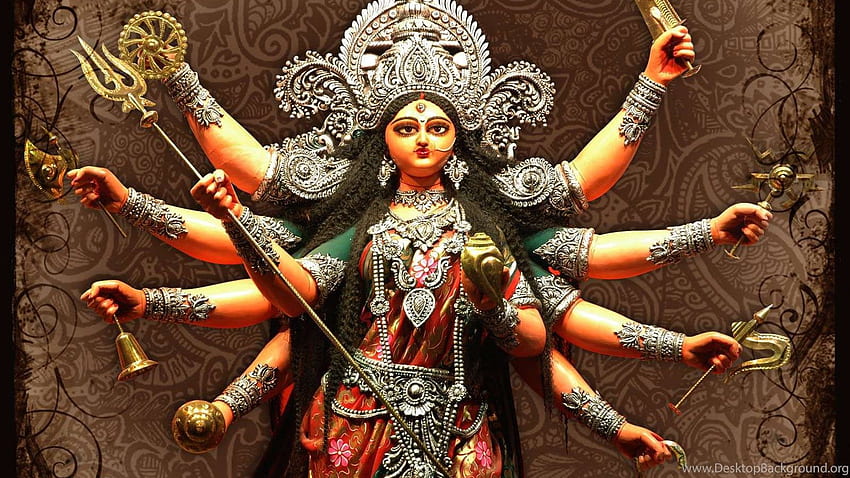 Durga Puja) Durga Mata , , I . Tło Tapeta HD