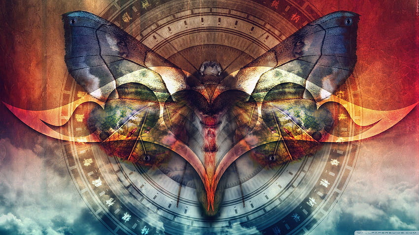Mobile - Schmetterlingskunst HD-Hintergrundbild