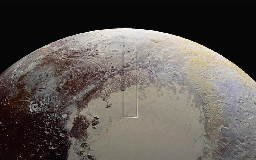 Przestrzeń . Najlepszy widok Plutona z sondy New Horizons (film), NASA Pluton Tapeta HD