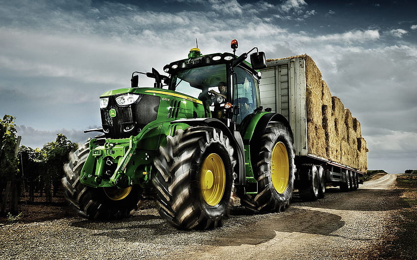John Deere, Tractor HD wallpaper