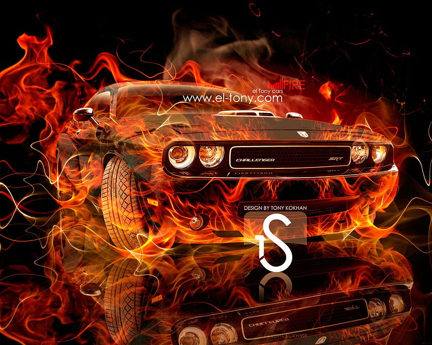 あなたの、モバイル＆タブレット用のtony Car []によるファイヤーマッスルカー2013シティデザイン。 カー・フォー・ファイアーを探検。 クールな火、炎のある車 高画質の壁紙