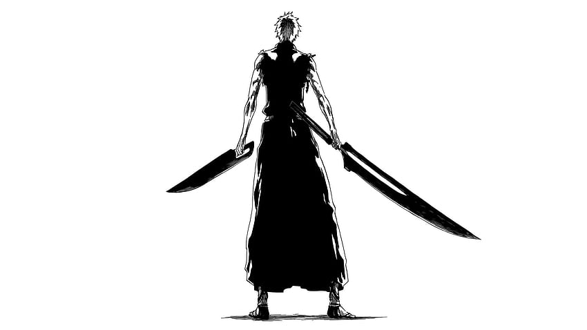 Quick from the recent chapter, enjoy. : bleach, Bleach Black and White HD wallpaper