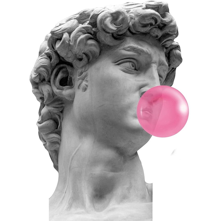 David (Michelangelo) Bubble Gum by maeroks. Bubble gum, Michelangelo, Blowing bubble gum, Chewing Gum HD phone wallpaper
