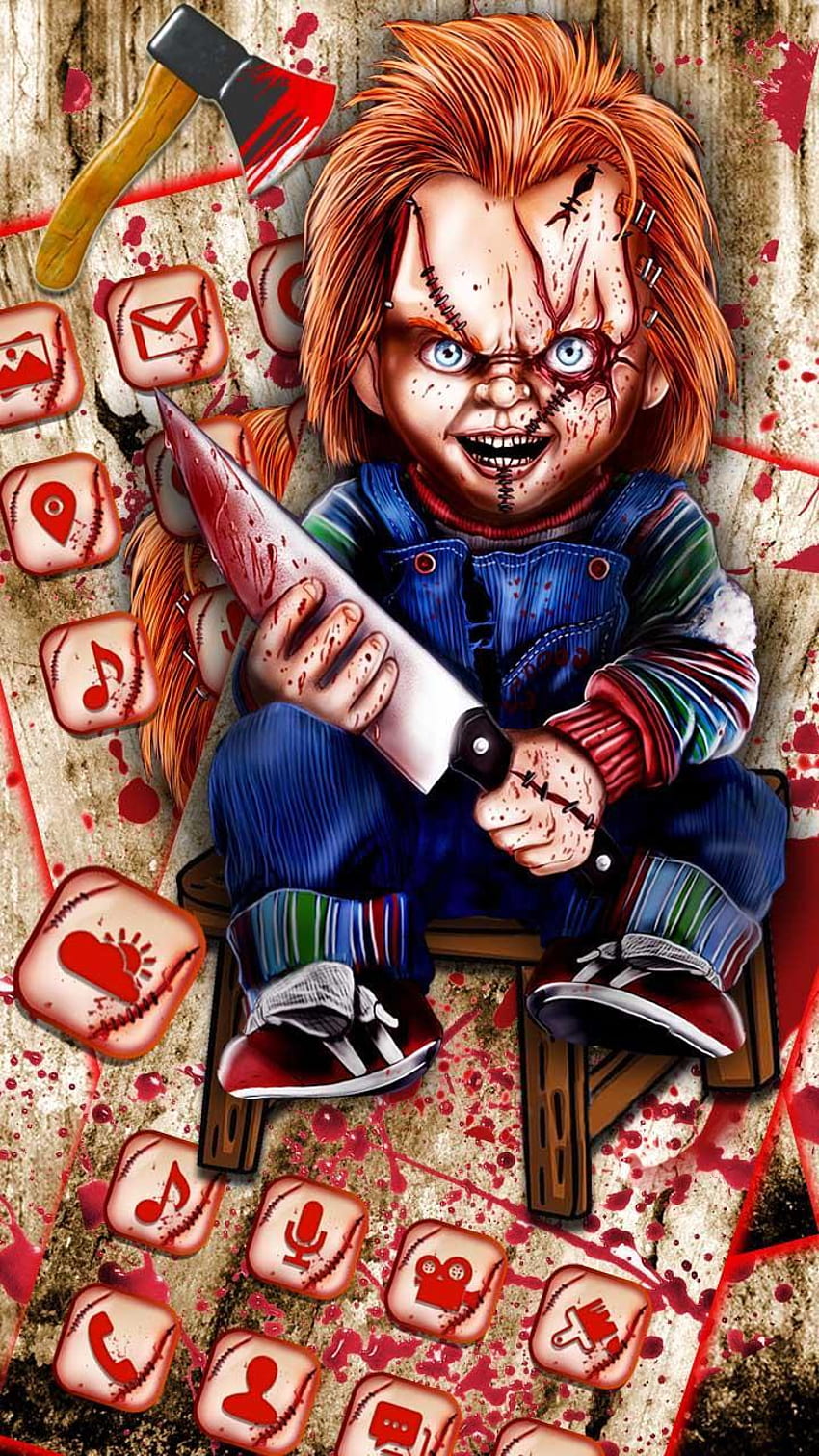 Horror Chucky für Android, Horror-Icons HD-Handy-Hintergrundbild