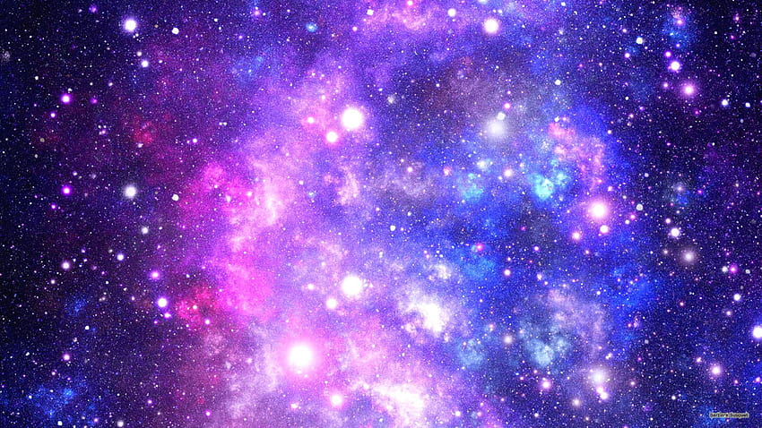 Galaxy Blue Purple Pink and Black Page HD wallpaper