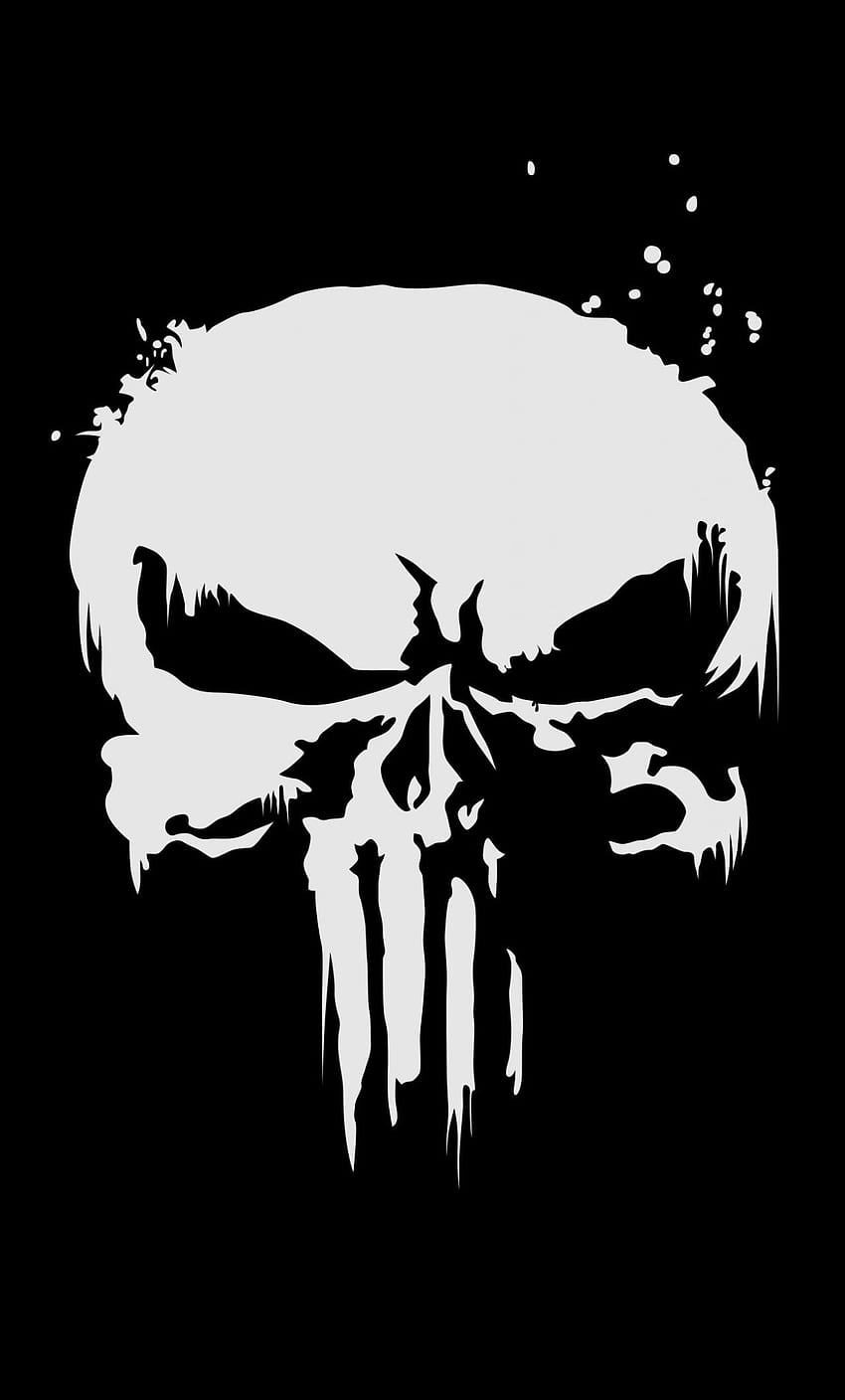 der Punisher, Logo, Totenkopf, iPhone 6 HD-Handy-Hintergrundbild