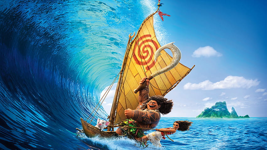 Moana Disney Sailing Ocean Waves HD wallpaper | Pxfuel