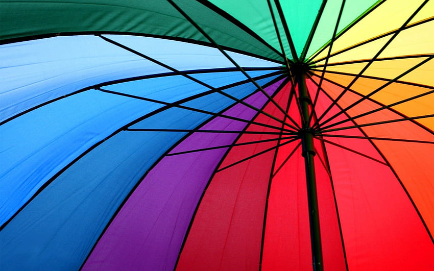Фон на Umbrella Corporation, цветен чадър HD тапет