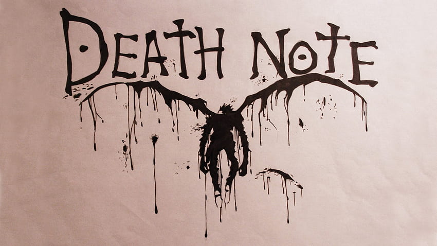 Death Note, paint, anime, note, death HD wallpaper