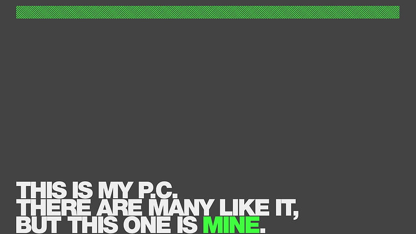 This is My PC, funny, message, computer, pc HD wallpaper