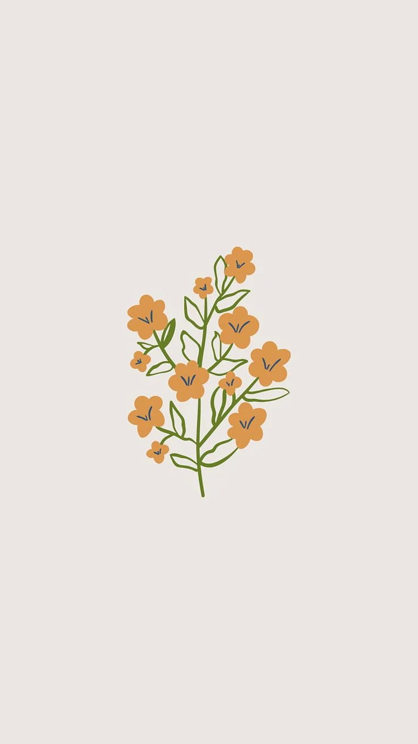 Instagram-Highlight-Cover. Gitarre & Spitze. Vintage Blumen, einfaches iPhone, niedlicher Herbst, niedliche einfache Blume HD-Handy-Hintergrundbild