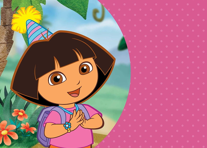 Meme of dora the explorer with a chad face