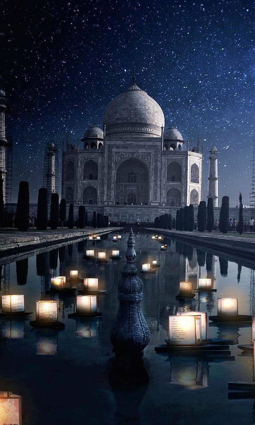 TAJ MAHAL, Taj Mahal Night HD phone wallpaper