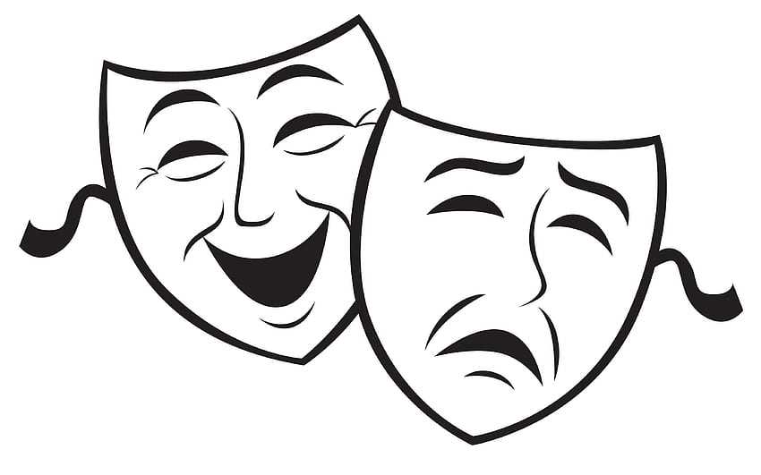 Comedy Tragedy Masks Clipart HD wallpaper