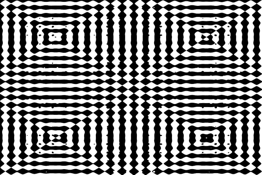 Kaleidoscope, Black & White, Abstract, Digital Art . Cool HD wallpaper