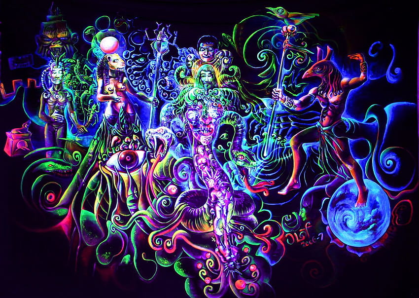 Trippy, Dark Psychedelic HD wallpaper