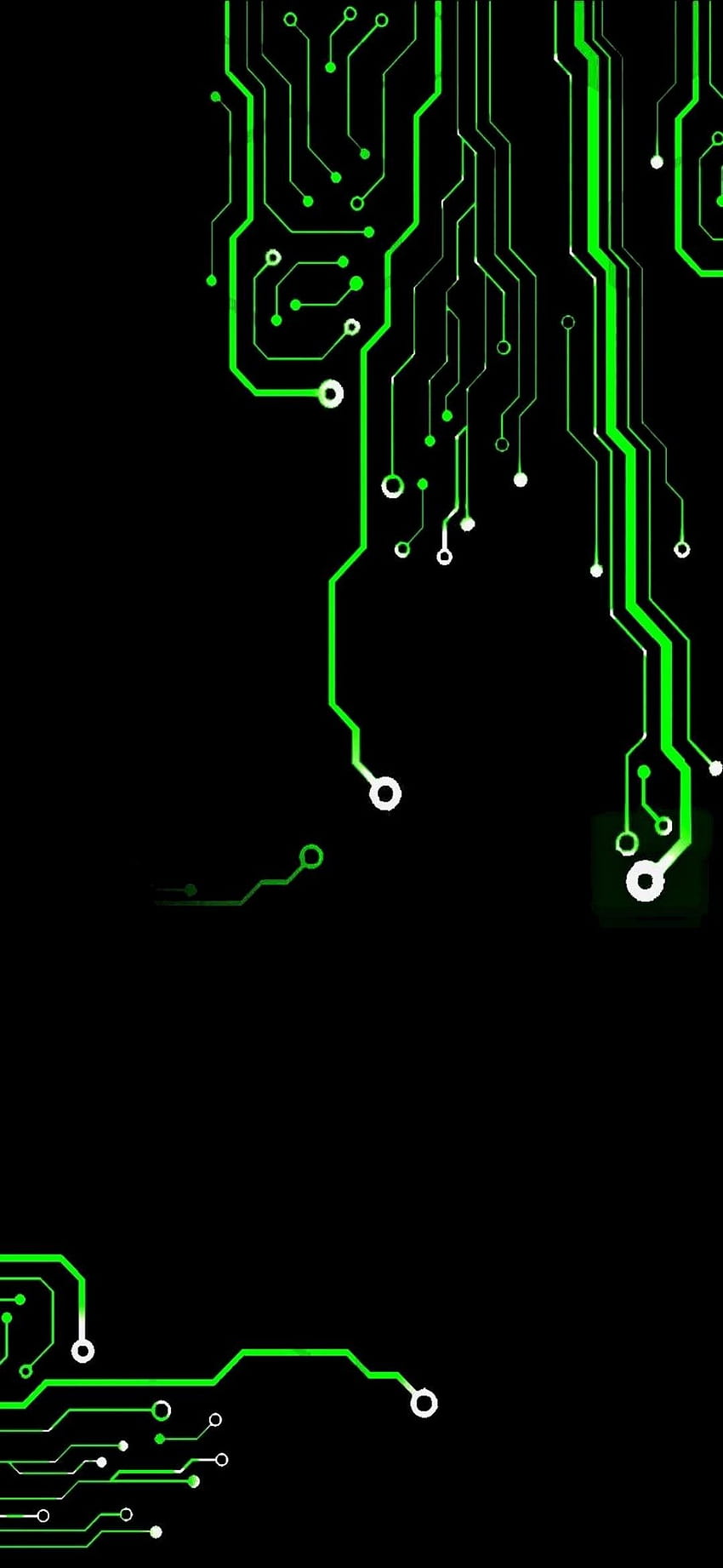 Neon Circuits Amoled Realme C2 ⋆ Traxzee HD 전화 배경 화면
