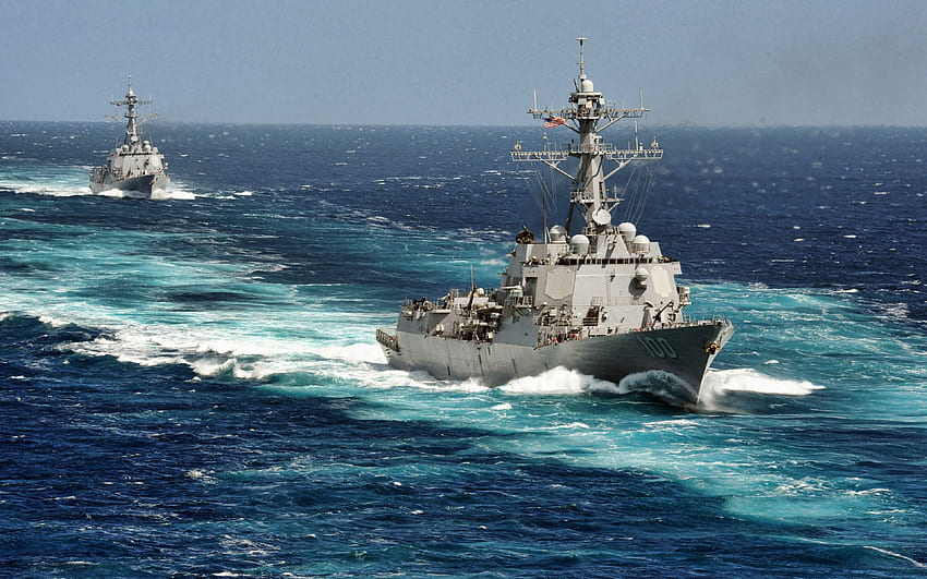 USS Kidd, DDG 100, เรือพิฆาต, กองทัพเรือสหรัฐฯ, กองทัพสหรัฐฯ, เรือรบ, กองทัพเรือสหรัฐฯ, ชั้น Arleigh Burke, USS Kidd DDG 100 สำหรับความละเอียด คุณสูง วอลล์เปเปอร์ HD