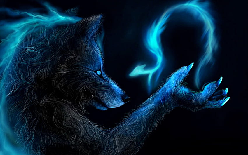 Fantasy Winged Wolf Furry . , Flying Wolf HD wallpaper