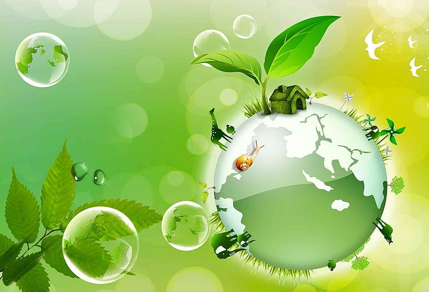 Earth Day, Green World HD wallpaper