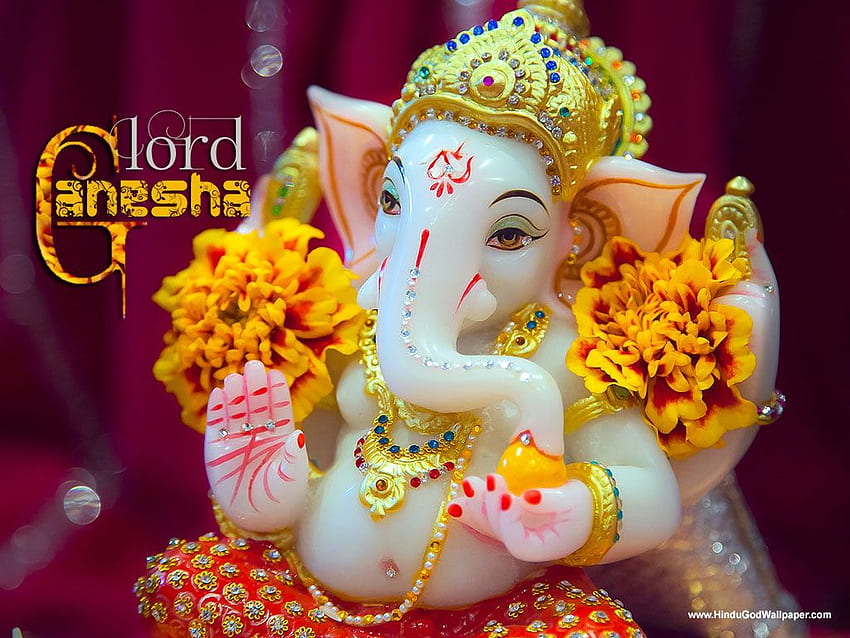 Ganpati 3D in voller Größe - Netter Ganesha, Gott Ganesh HD-Hintergrundbild