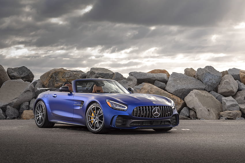 파란 차, Mercedes-AMG GT-R, 오프로드 HD 월페이퍼