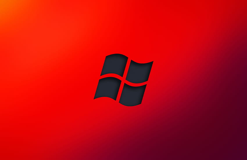 Windows Red Logo Minimal , Computer, , , Background, and HD wallpaper