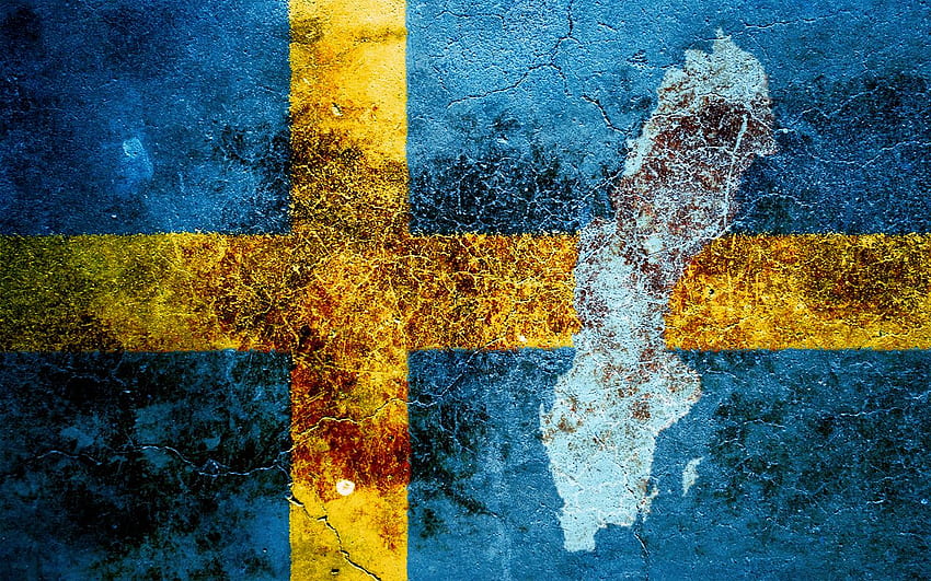 スウェーデンの国旗 高画質の壁紙
