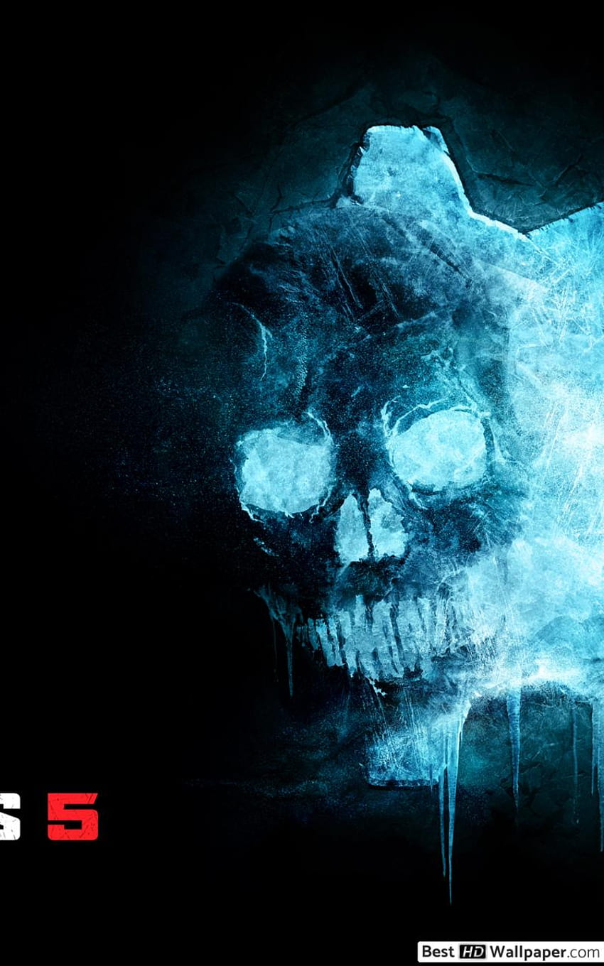 Gears of War 5 Ice Omen Logo HD phone wallpaper