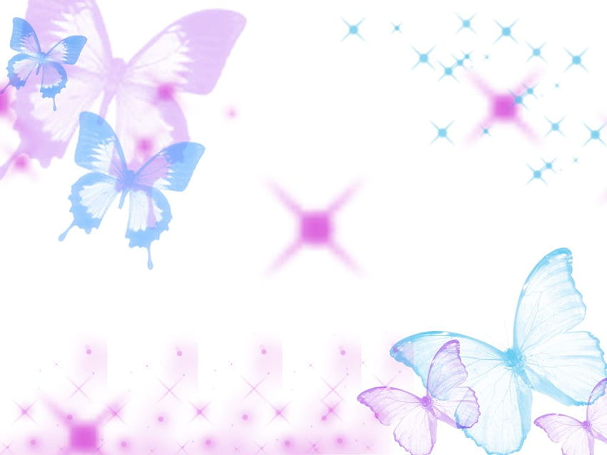 Maquette de papillon rose clair et noir Fond d'écran HD