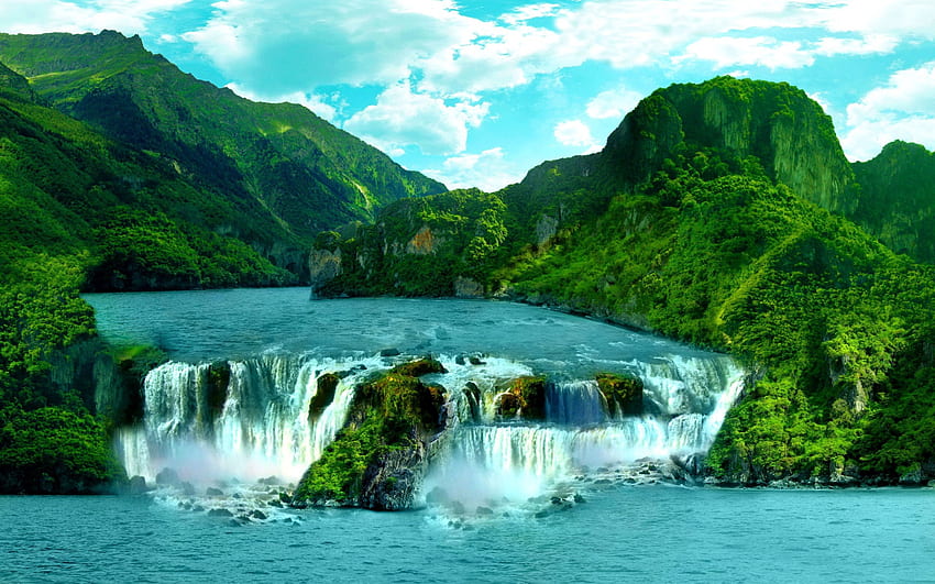 : Waterfall Hd Wallpaper 