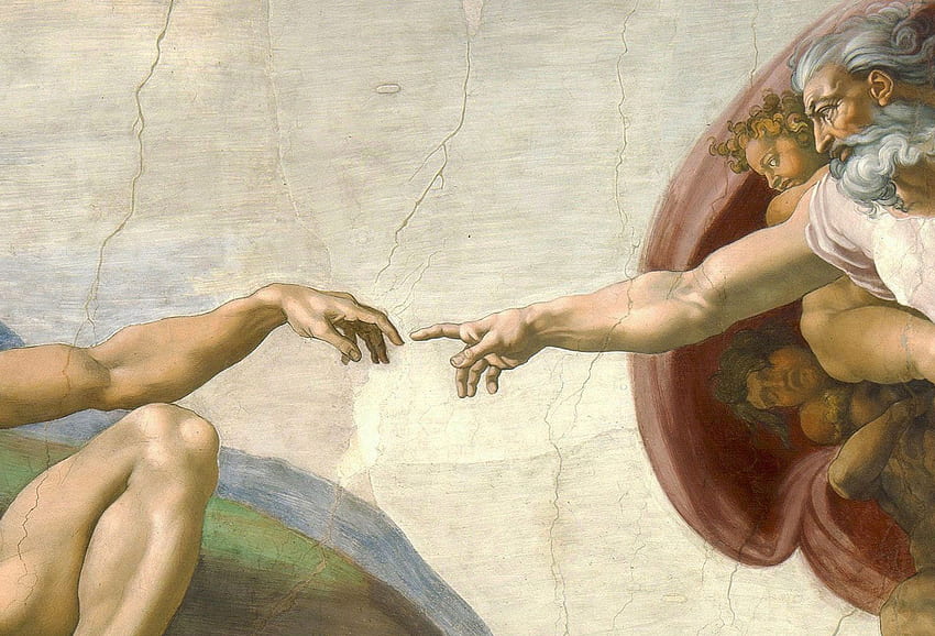 Detail Langit-Langit Kapel Sistina, Lukisan Michelangelo Wallpaper HD