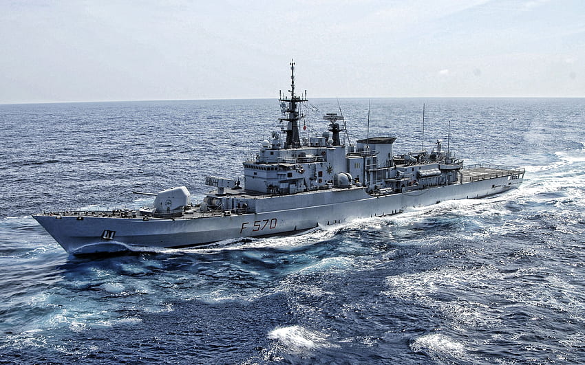 ITS Maestrale, F570, frégate italienne, classe Maestrale, navire de guerre italien, marine italienne pour avec résolution . Haute qualité Fond d'écran HD