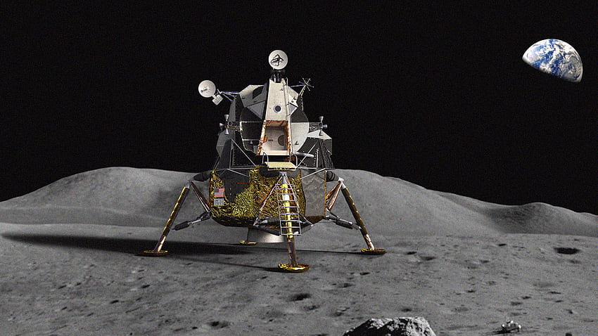 Robert Korsantes - Mondlandefähre von Apollo 11 HD-Hintergrundbild