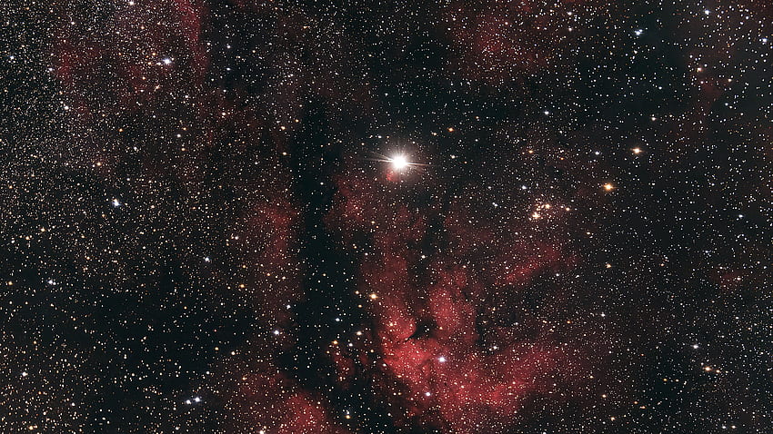 Merah Hitam Langit Bintang Galaksi Ruang Galaksi Nebula Wallpaper HD