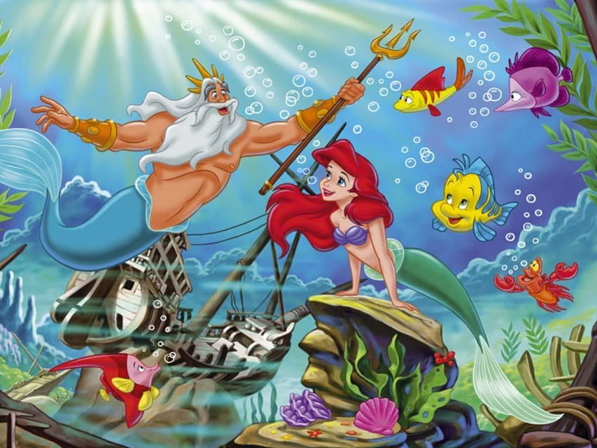 the little mermaid, ariel, cute, mermaid, undersea HD wallpaper