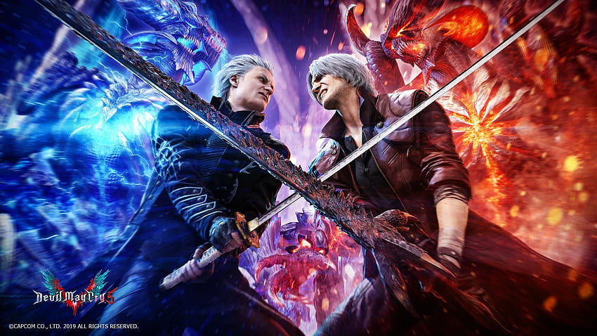 Dante vs Vergil Devil May Cry , Game , , dan Latar Belakang Wallpaper HD