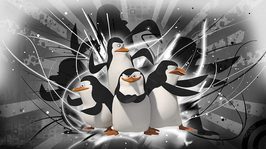 pingouins, De, Madagascar, Animation, Comédie, Aventure, Famille, Pingouin, Cartoon / et Mobile Background Fond d'écran HD