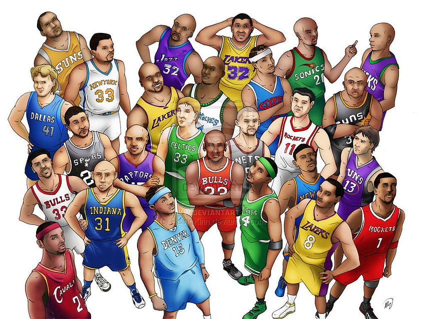 NBA Cartoon, Cool NBA Players HD wallpaper | Pxfuel