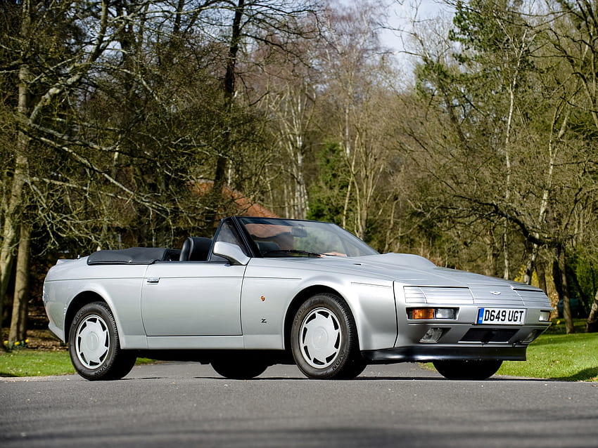Auto, Aston Martin, Voitures, Vue Latérale, Rétro, Argent, V8, Volante, 1988, Zagato Fond d'écran HD