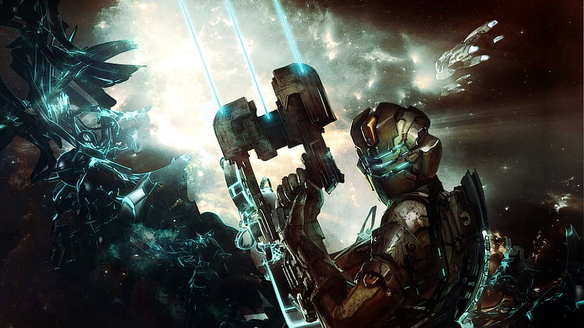 dead space game astronaut space suit background HD wallpaper