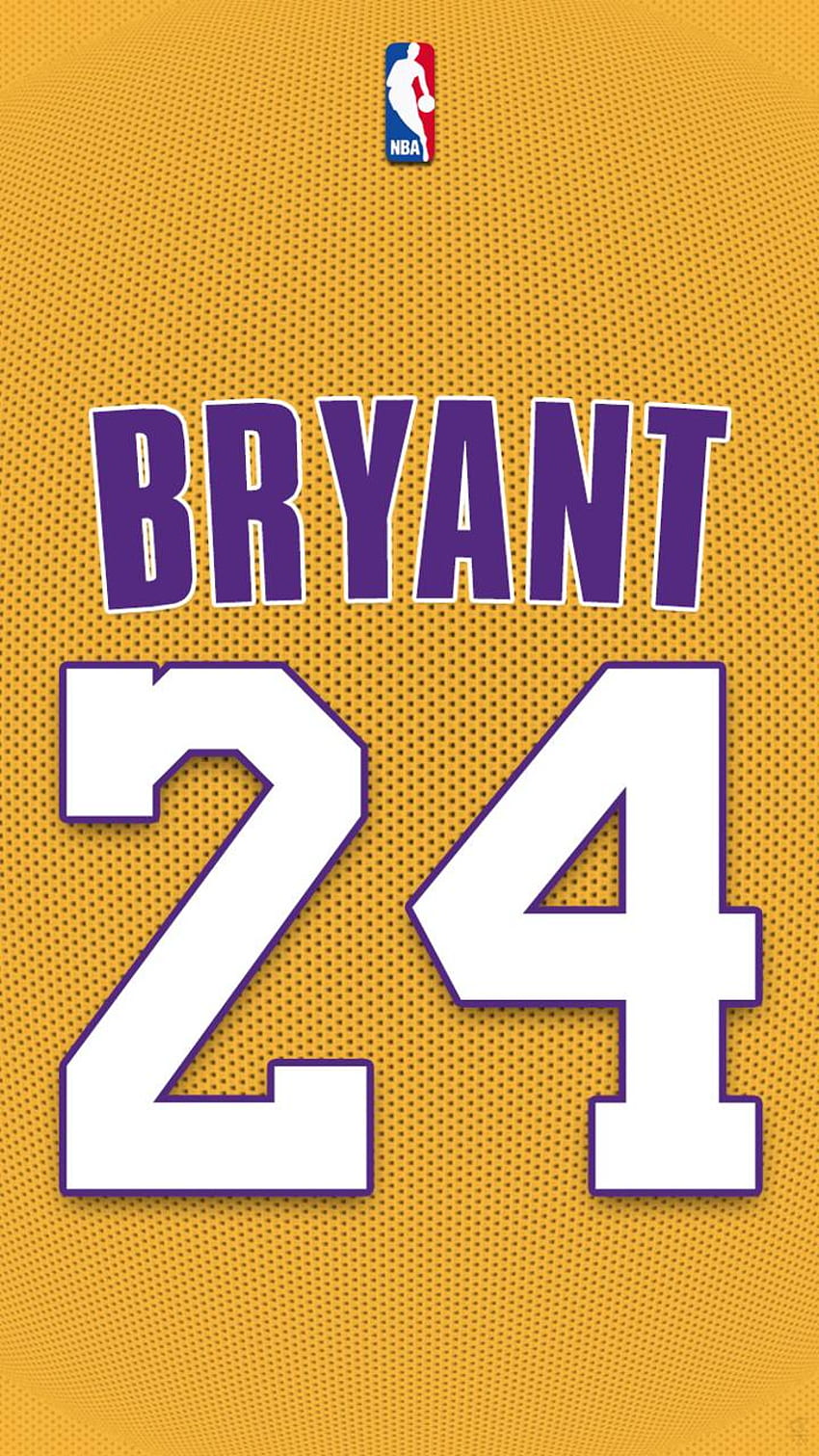 Kobe Bryant, Kobe Bryant 24-Logo HD-Handy-Hintergrundbild