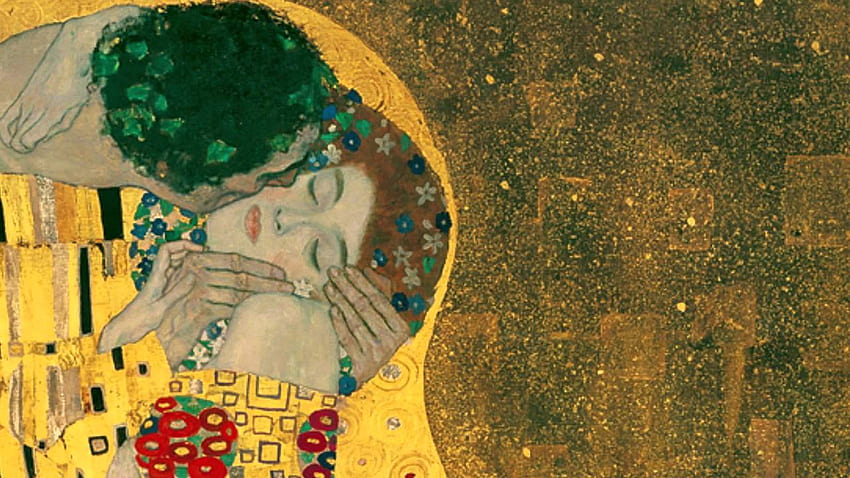 Gustav Klimt, Pocałunek Tapeta HD