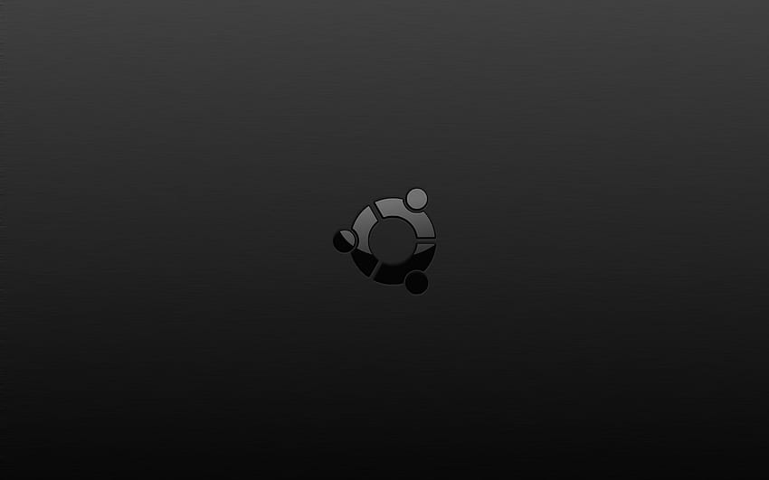 Simple Black Ubuntu, Dark Ubuntu HD wallpaper