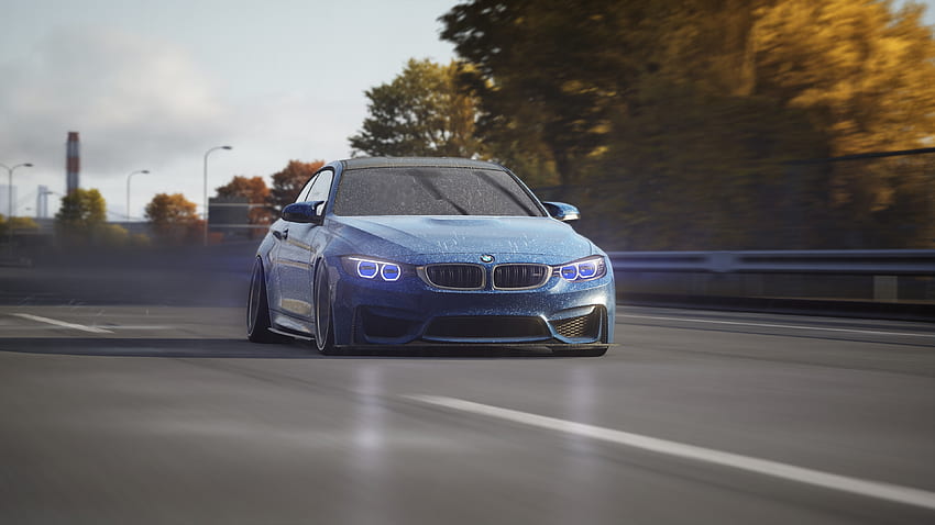 BMW M4, german, game, car, nature, , automotive HD wallpaper