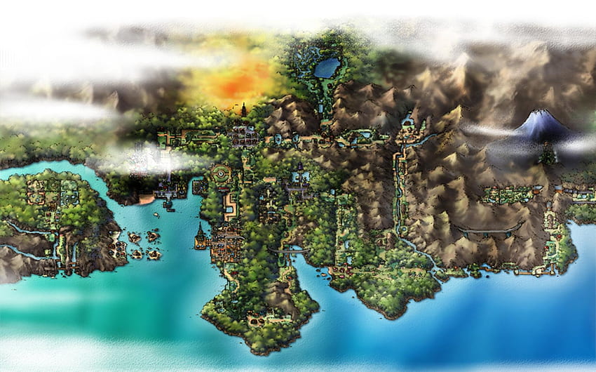 Szukam map regionów: pokemon Tapeta HD