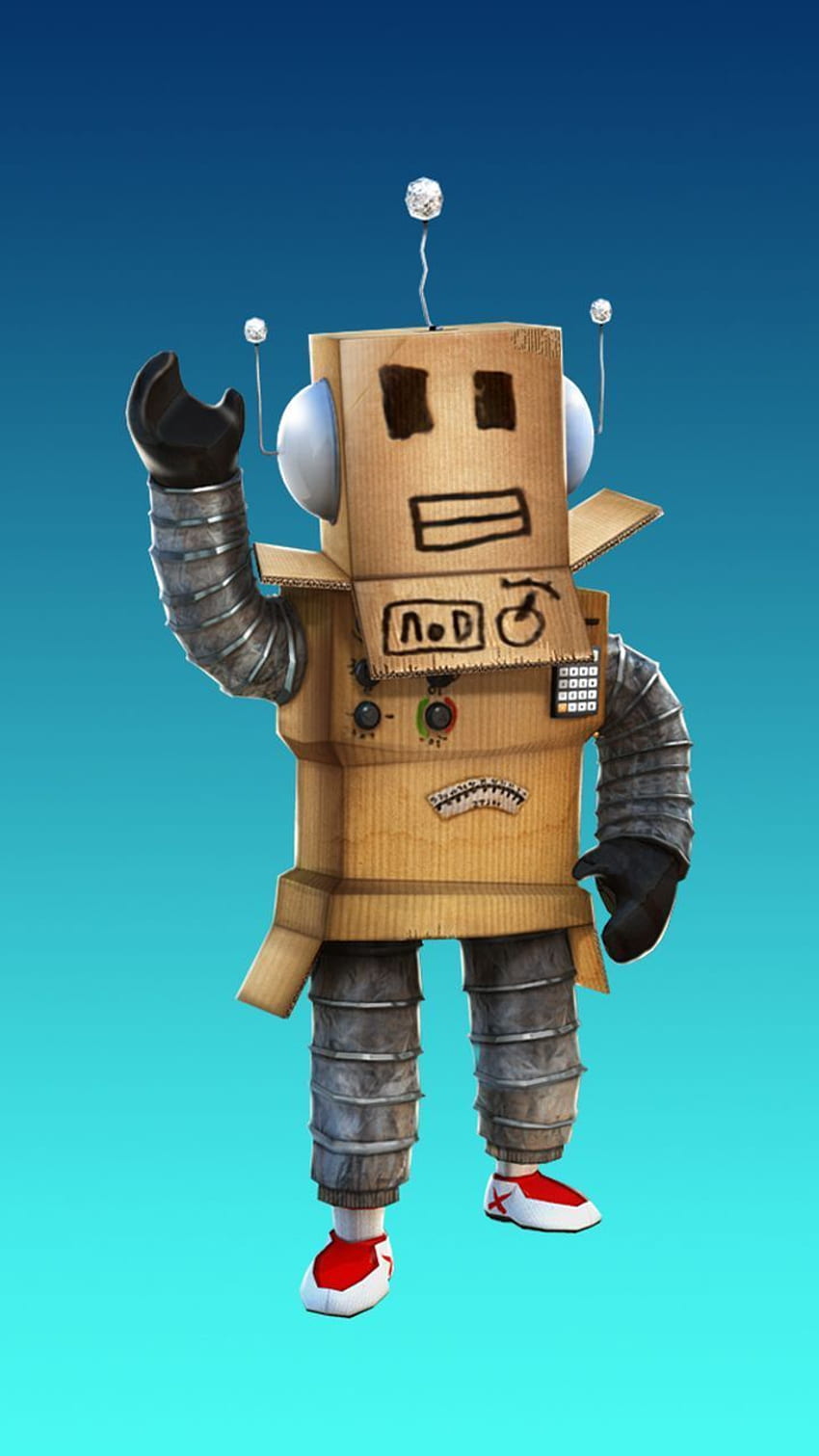 Roblox oyun mobil arka planında Robot Karakteri HD telefon duvar kağıdı