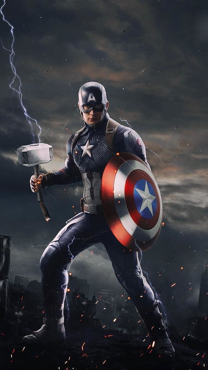Captain America Mjolnir Wallpapers  Top Free Captain America Mjolnir  Backgrounds  WallpaperAccess