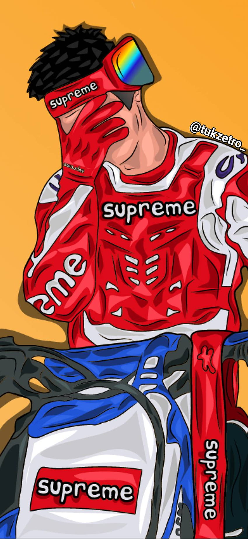 Supreme Bart Flexing Wallpaper  Download to your mobile from PHONEKY